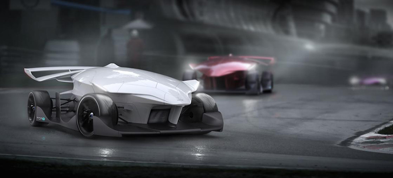 Illustration for article titled This Windowless Autonomous Racer Promises A 4-Minute Le Mans Lap